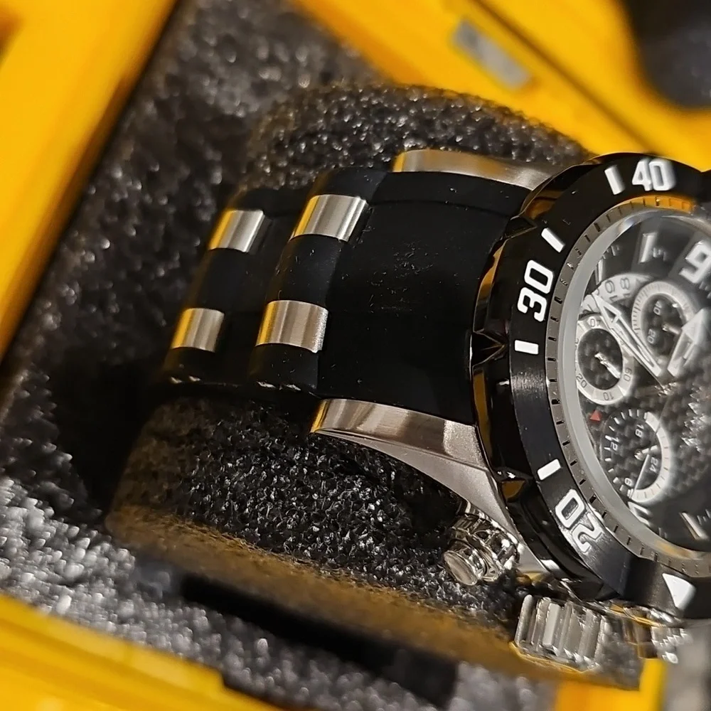 Invicta Pro Diver Silver and Black Watch